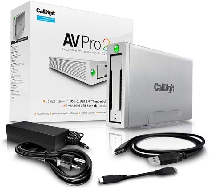 CalDigit AV Pro 2 Storage Hub USB C External Hard Drive - Image 8
