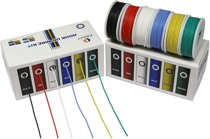 22 Gauge Flexible Silicone Wire Hook Up Kit by CBAZY