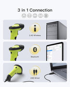 Inateck 2D Barcode Scanner, Wireless Bluetooth QR Code Scanner - Image 4