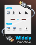 Highwings Short 8K HDMI Cable 1.72ft Total Length, 1.36ft Cable Length - Image 6
