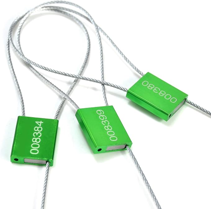 Pull Tight Security Cable Seals Alumium Alloy Shipping Container Tags ISO 17712 by LeadSeals