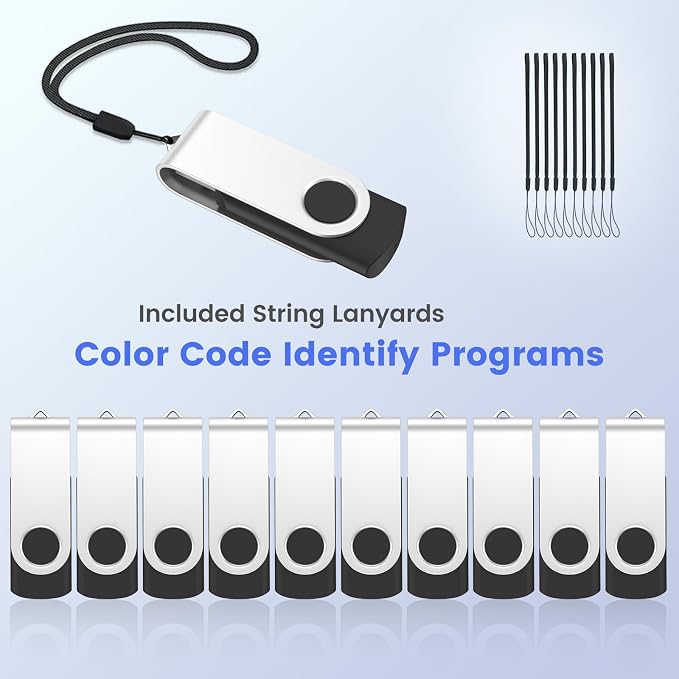 ABLAZE Flash Drives 4GB 20 Pack, USB 2.0 Thumb Drive Bulk - Image 5