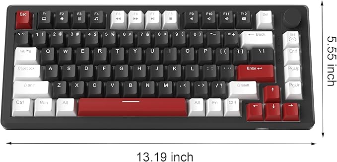 MageGee 75% Mechanical Gaming Keyboard, Compact Blue Backlit Wired Gaming - Image 8