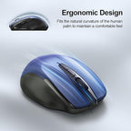 TECKNET Wireless Mouse Silent 4800 DPI Computer USB A & Bluetooth Mouse 6 - Image 9