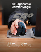 ProtoArc Ergonomic Mouse, EM11 NL Bluetooth Rechargeable Wireless Vertical Mouse - Image 7