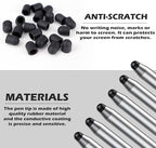 20Pcs Replacement Tips Silicone Rubber Touch Screen Pens Tips - Image 3