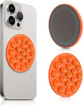 Silicone Suction Cup Phone Mount, Magnetic Suction Phone Case Stand, Mirror by Lokyoo