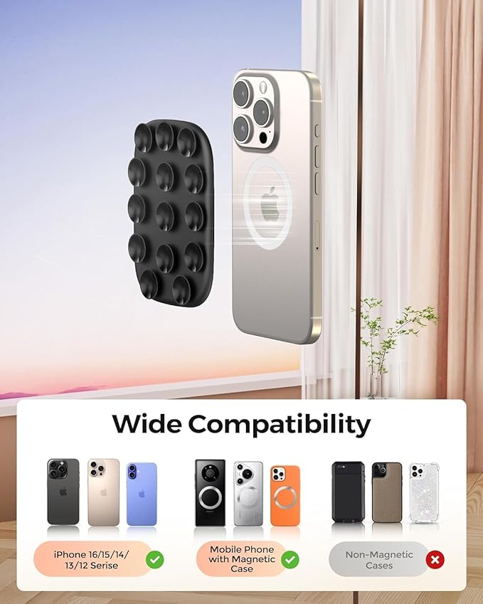 Magnetic Phone Suction Grip, Shower Phone Holder - Image 6
