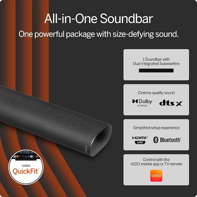VIZIO All-in-One Soundbar with Dolby Atmos and DTS:X - Image 2