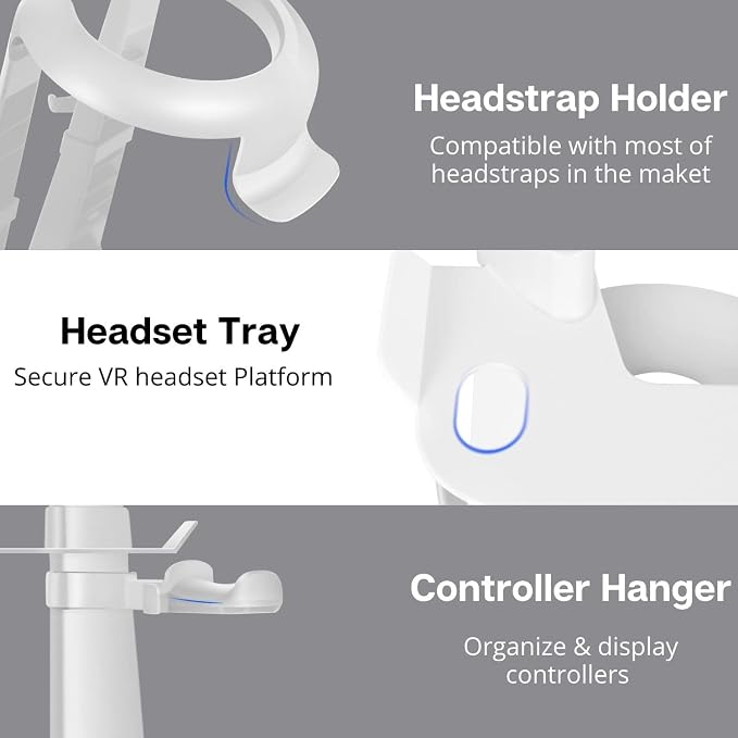 TNP VR Headset Stand for Oculus Quest 2 Holder Touch Controller Display Stand - Image 5