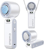 Handheld Portable Fan with Ice Cooler: 100-Speed 5500mAh Rechargeable Handheld by Unknown
