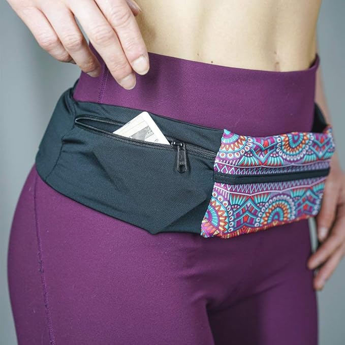 3 Pocket Adjustable Running Belt Waist Pack, Fanny Pack - Image 3