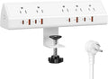 Desk Clamp Power Strip 65W Fast Charging Station, 4 PD USB-C, 5 Outlets by Jgstkcity