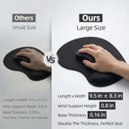 Ergonomic Mouse Pad with Wrist Rest, Gel Wrist Support Mousepad, Pain Relief - Image 6