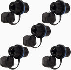 5PCS Panel Mounting Shielded RJ45 Waterproof Cat5/5e/6 8P8C Connector Ethernet by ANMBEST