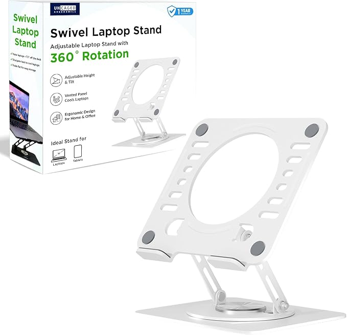 Uncaged Ergonomics Swivel Laptop Stand by UncagedErgonomics