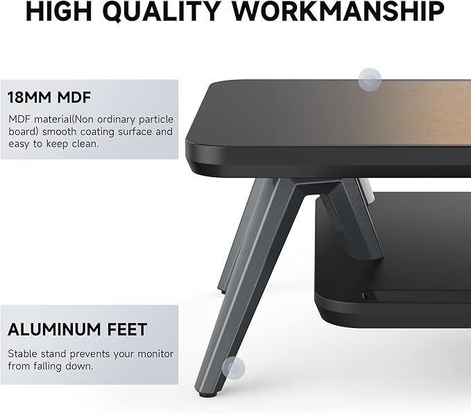 Fenge Dual Monitor Stand, Monitor Stands Riser - Image 3