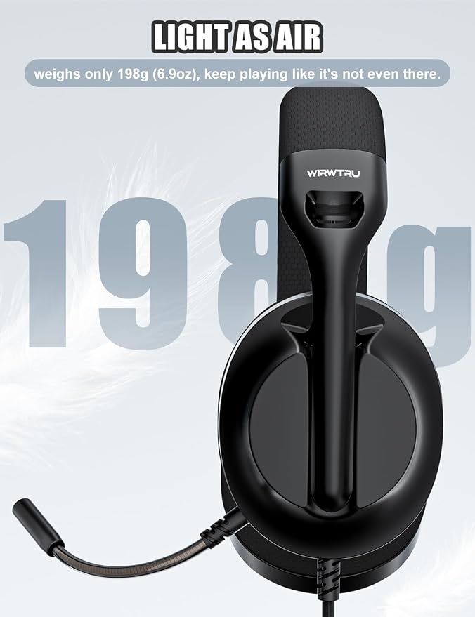 S30 Gaming Headset with Microphone, 198g Lightweight Design, Wired Gaming - Image 2