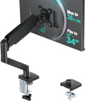 WALI Single Monitor Mount for 13-34 inch Screens, Adjustable Single Monitors Arm by WALI