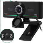 1080P Webcam with Microphone for Desktop, Computer Webcam Connect Bluetooth by Gsou