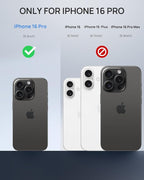 Lanhiem Magnetic for iPhone 16 Pro Case, IP68 Waterproof Dustproof Case - Image 8