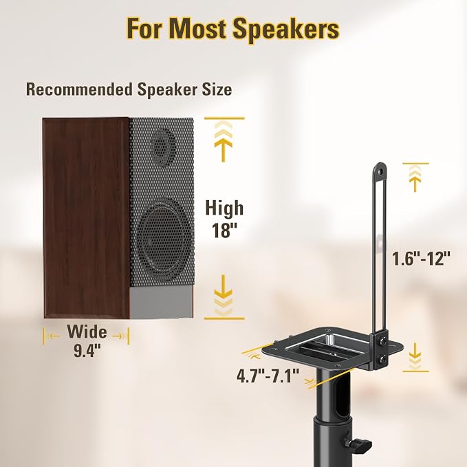 Mounting Dream Speaker Stands Height Adjustable - Image 3