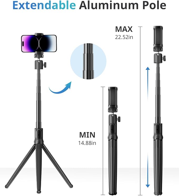 UBeesize Extendable Phone Tripod, Flexible Tripods - Image 2