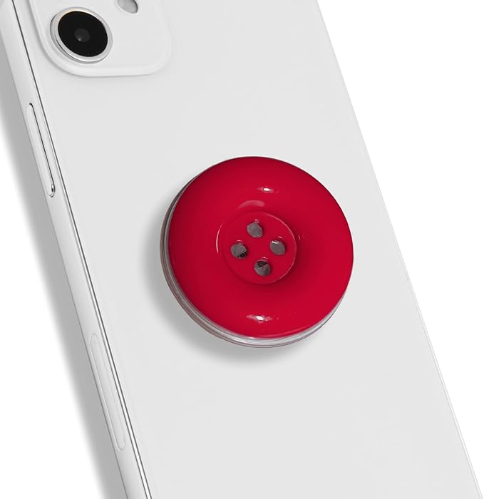 Solid Color Button Phone Grip – Minimalist Design, Durable and Lightweight by OnTheGripofficial