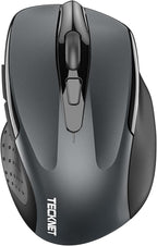 TECKNET Wireless Mouse Silent 4800 DPI Computer USB A & Bluetooth Mouse 6 by Tecknet