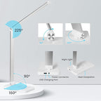 LED Desk Lamp with Night Light, Fast Wireless Charger, USB Charging Port - Image 5
