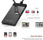 3-in-1 CFexpress/XQD/SD Card Reader USB C, VELOGK Dual-Slot USB 3.2 CFexpress - Image 2