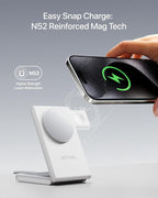 Intoval 3-in-1 Magnetic Charging Station, Travel Foldable Charging Dock - Image 2