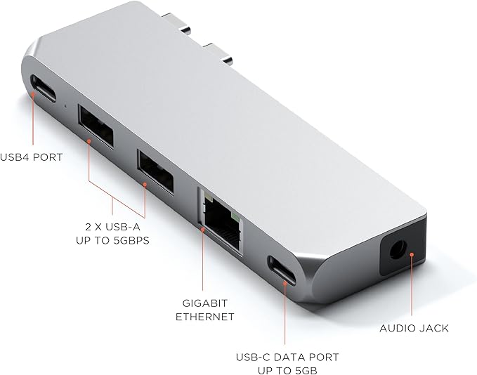 Satechi USB C Hub Multiport Adapter Pro Hub Mini, USBC Dongle - Image 2