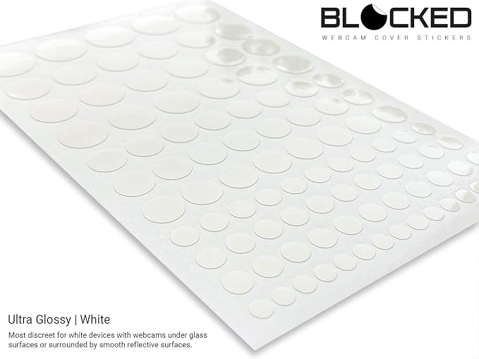 Stackable Webcam/Camera Vinyl Covers | 95 Low-Tack Restickable Webcam Sticker | - Image 2