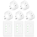 NineLeaf Wireless Remote Wall Switch and Outlet, Remote Control Outlet Light by NineLeaf