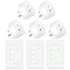 NineLeaf Wireless Remote Wall Switch and Outlet, Remote Control Outlet Light by NineLeaf
