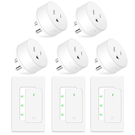 NineLeaf Wireless Remote Wall Switch and Outlet, Remote Control Outlet Light by NineLeaf