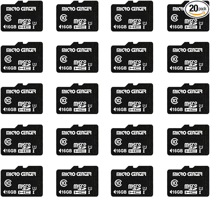 Micro Center 16GB Class 10 Micro SDHC Flash Memory Card 20 Pack by MICROCENTER