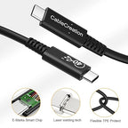 CableCreation USB 4 Cable for Thunderbolt 4/3, 2.6FT 40Gbps 100W USB C Cable - Image 7