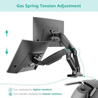 WALI Dual Monitor Mount, Monitor Arms - Image 6