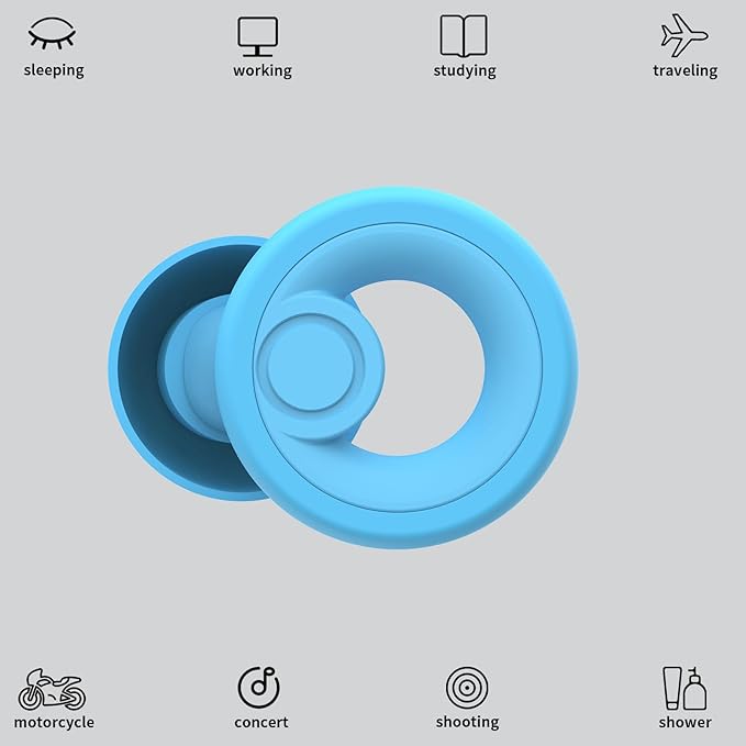 Ear Plugs for Noise Cancelling Ear Protection EarPlugs for Sleep, 8 Size Eartips - Image 2