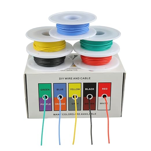 BOJACK 24 AWG Flexible Silicone Wire Electric Wire Hook up Wire Kit 300V Cables - Image 2