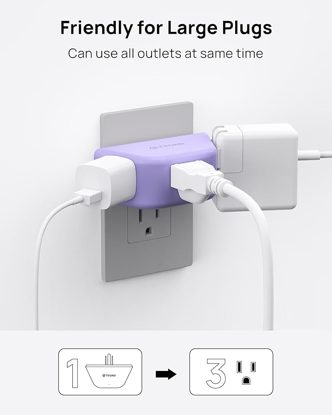TROND Purple Outlet Extender - Image 3