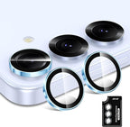for Samsung Galaxy S25 Camera Lens Protector, Individual Metal Ring Tempered - Image 2