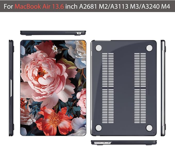 Teryeefi Compatible with A2681 A3113 A3240 MacBook Air 13.6 inch Case M2 M3 M4 - Image 7