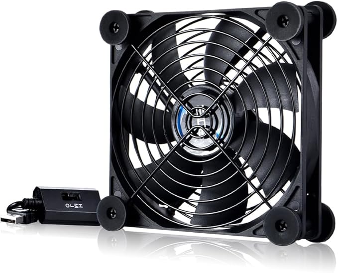 USB 120mm Quiet Fan, 5V USB Portable Cooling Fan by SCCCF