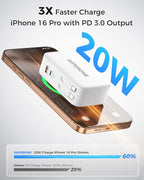 SUPERONE Retractable iPhone Charger, 4-Port USB C Charger Block, iPhone - Image 4