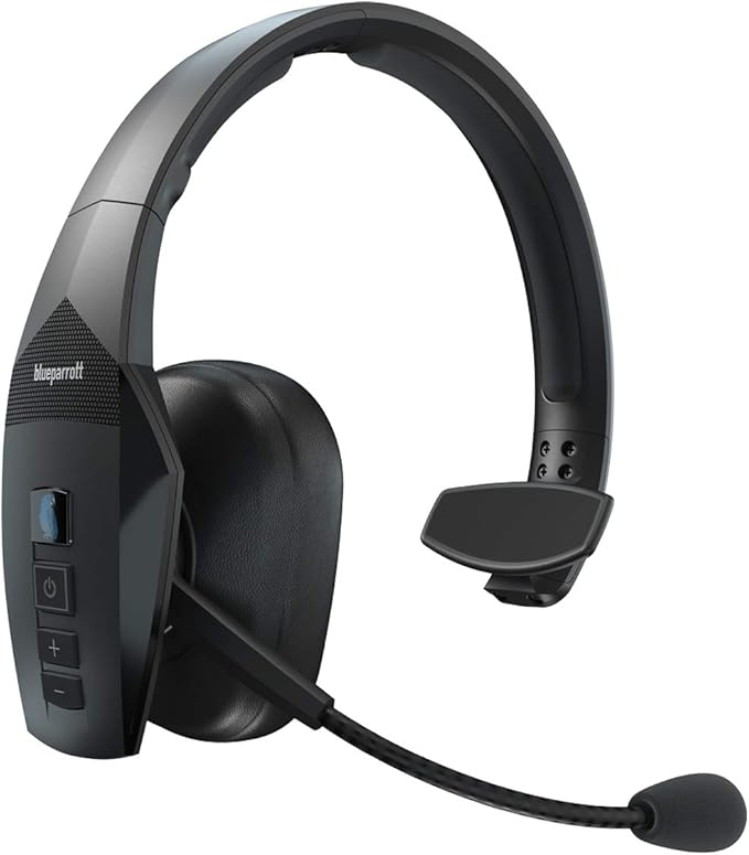BlueParrott B550-XT Mono Bluetooth Wireless Headphones 96% Noise Canceling Over by BlueParrott