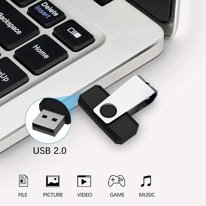 Aiibe 32 GB Flash Drive 10 Pack Bulk 32GB USB Flash Drives 2.0 USB Stick Thumb - Image 2