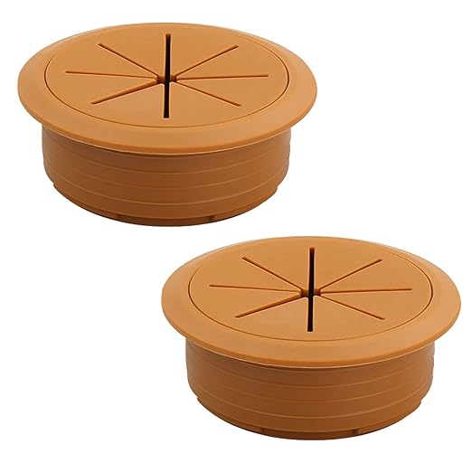 2 Pcs Desk Grommet 2-1/16" / 53 mm, Desk Hole Cover by EASYEAH